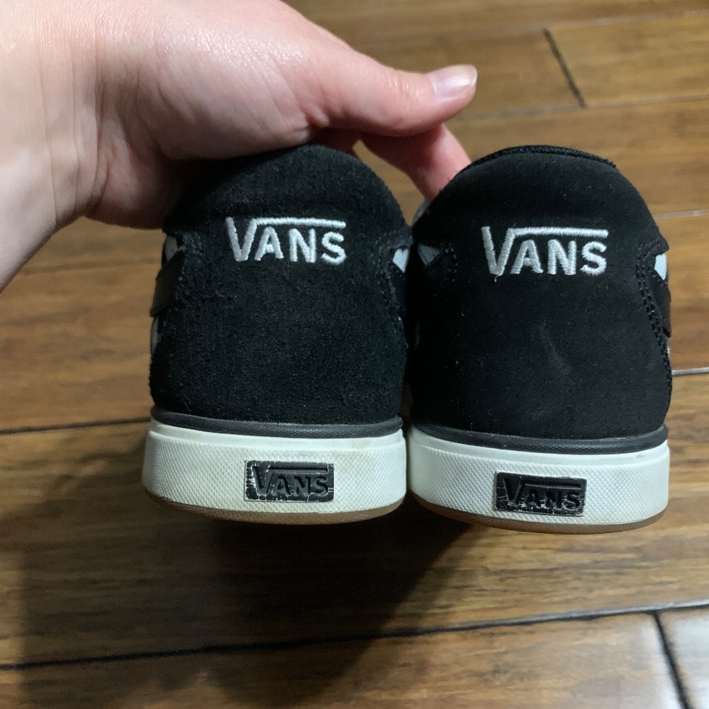 Like new - Vans Mercer Black/White Checkered Low Skate Shoes, size 7 - Picture 3 of 8